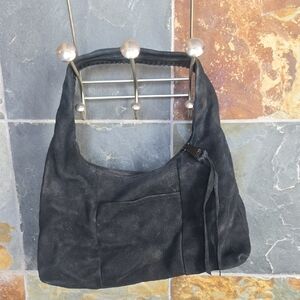 Aimee Kestenberg Black Suede Shoulder Bag